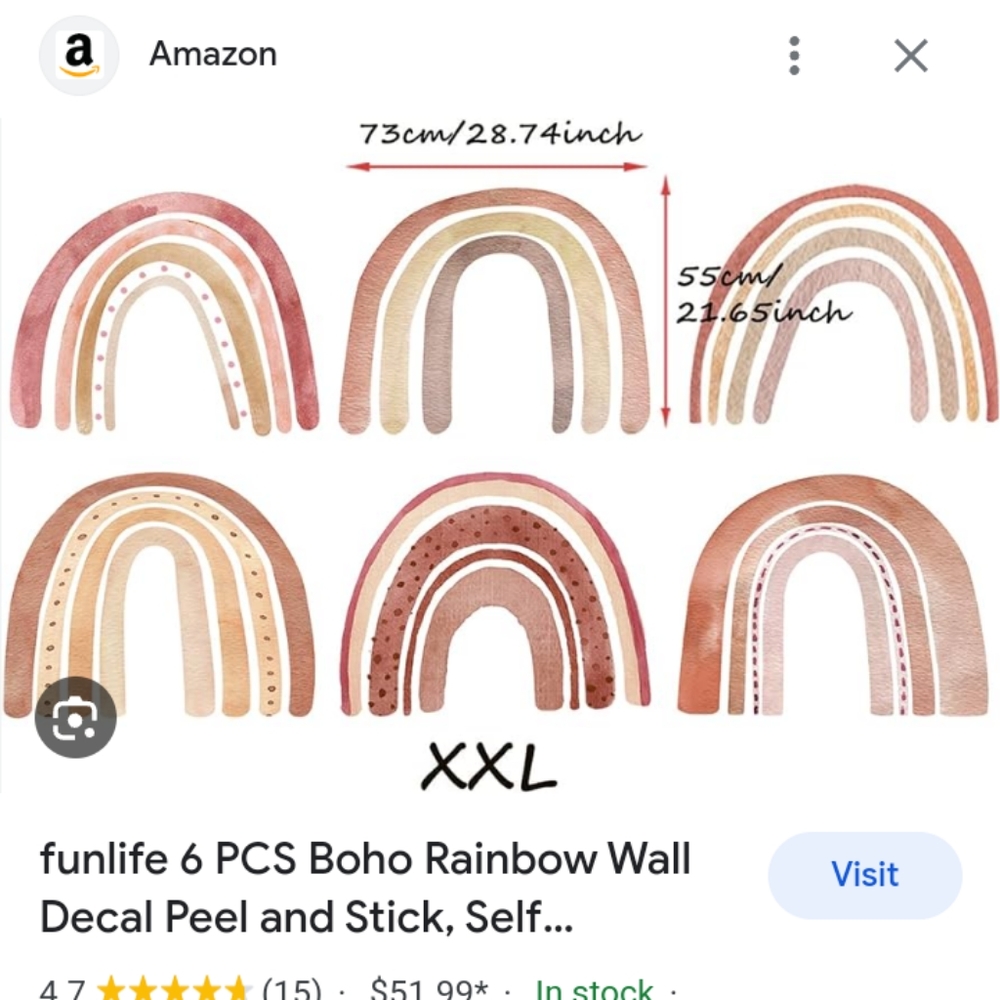 Funlife rainbow wall decals
